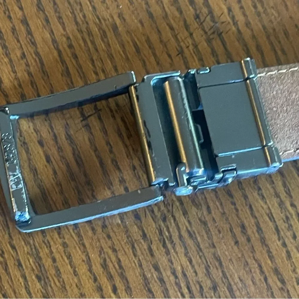 Harmattan Black Leather Belt with Kevlar Core Ratchet System One Size Fits Most